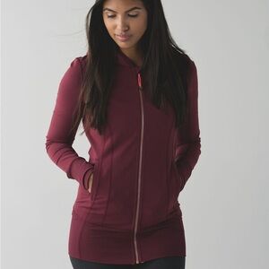 Lululemon Daily Practice Jacket- Wine Berry- Size 6